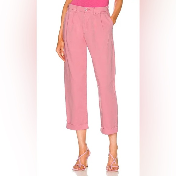 NWT PISTOLA Kellin Pleated Trouser in Pink flamingo size 26 - Picture 2 of 10